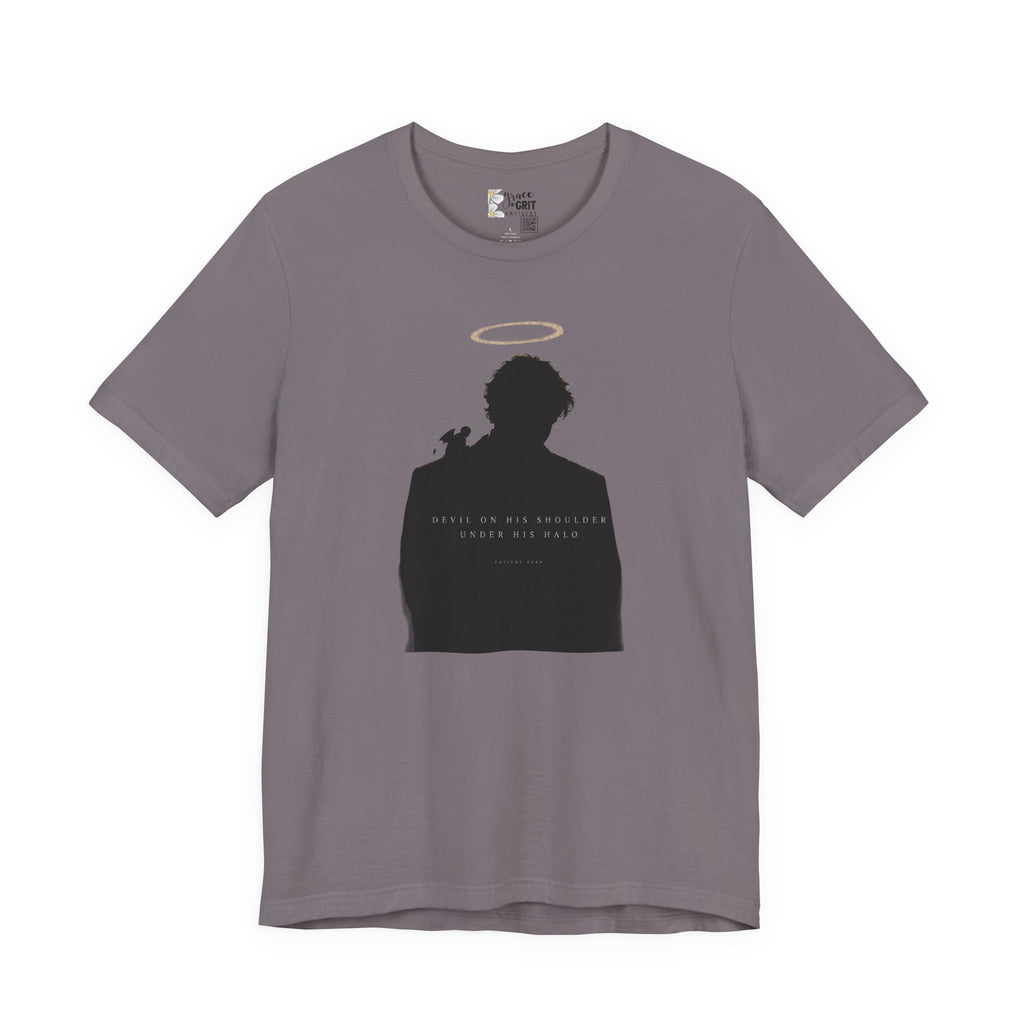 Silhouette Halo Tee — 'Angels Are All Around Us' Graphic T-Shirt