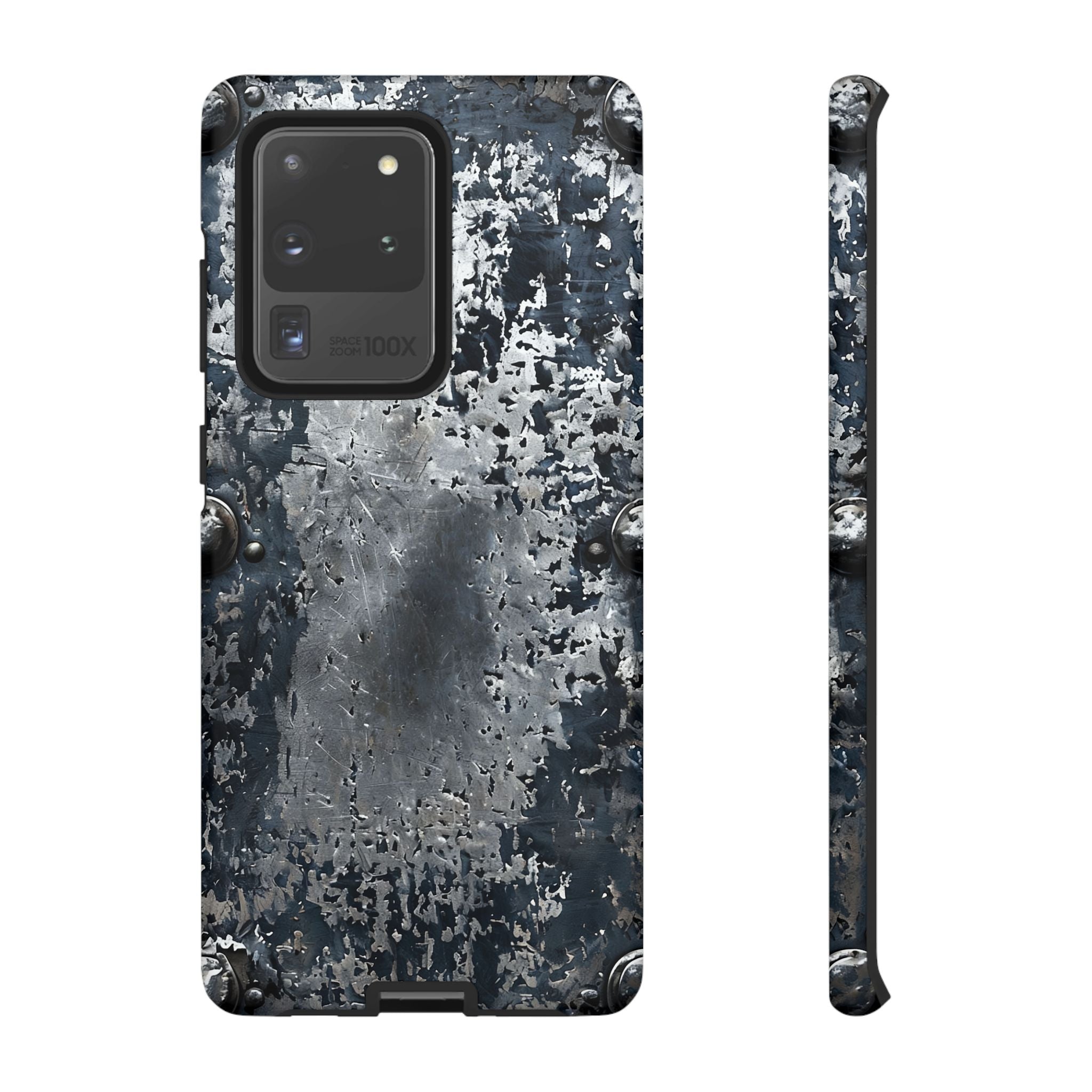 Rugged Rusted Metal Phone Case — Industrial Distressed Armor for iPhone