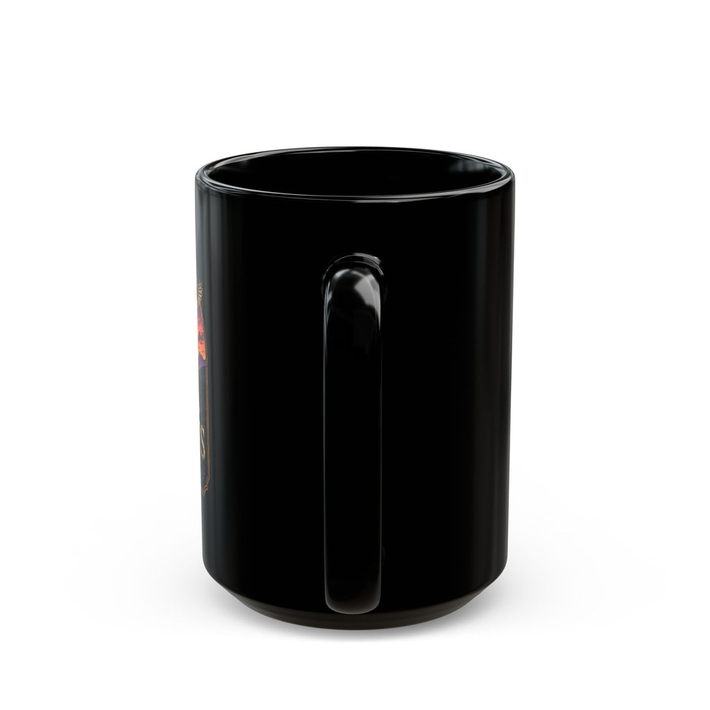 Hogwarts Highlands Black Mug — Castle Sunset Coffee Cup (11oz/15oz)