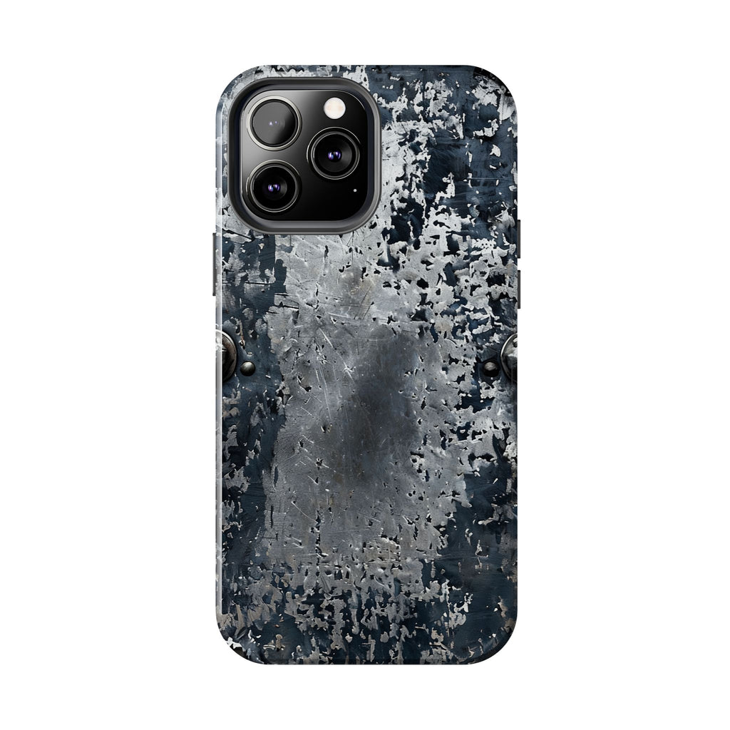Rugged Distressed Metal Phone Case — Industrial Grunge iPhone Cover