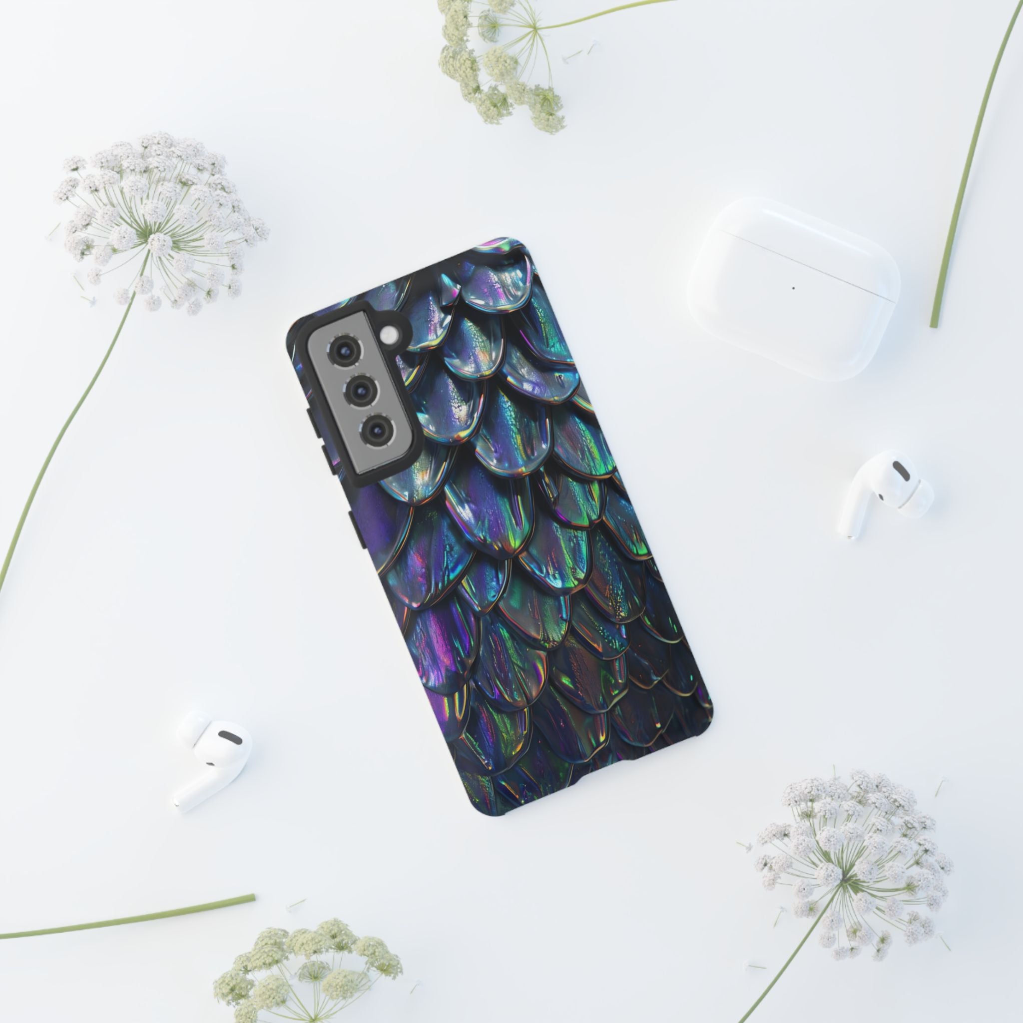 Dragon Scale Phone Case — Iridescent Dragon Scale Tough Case