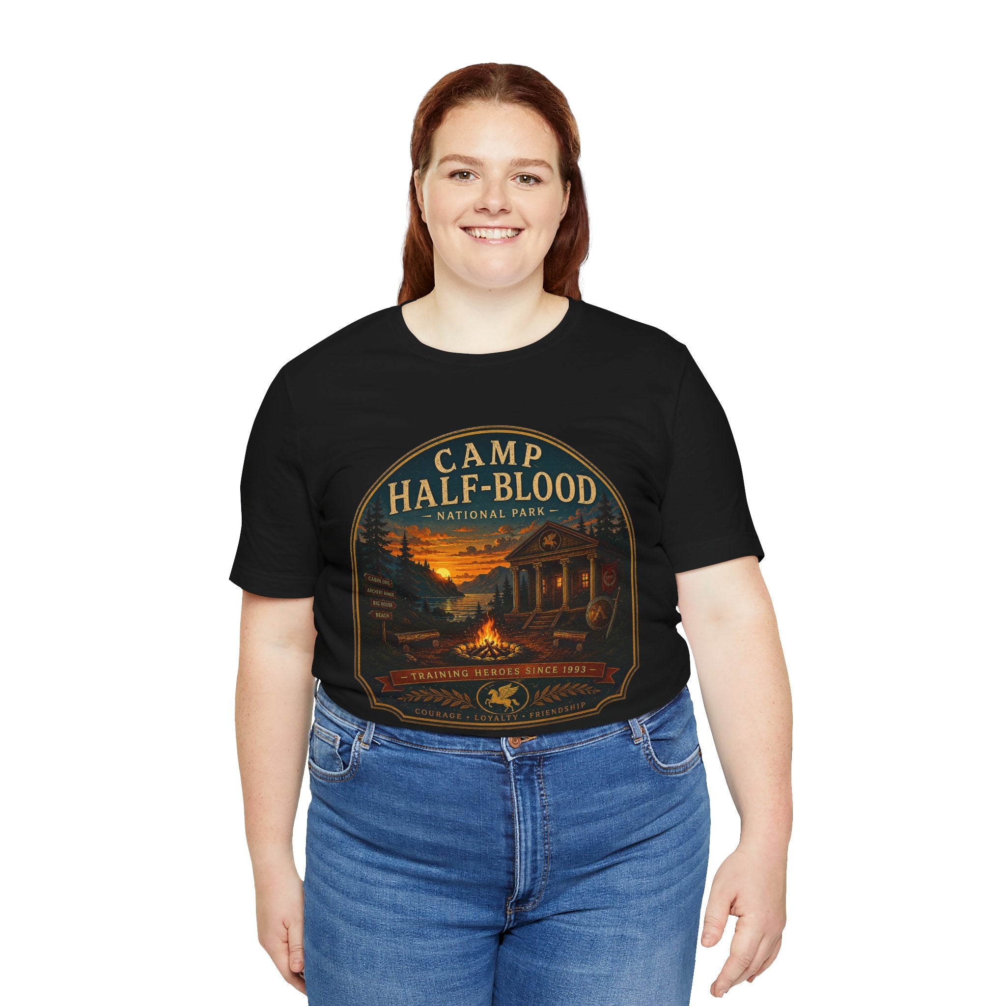 Camp Half-Blood Graphic Tee — Vintage National Park Percy Jackson Shirt