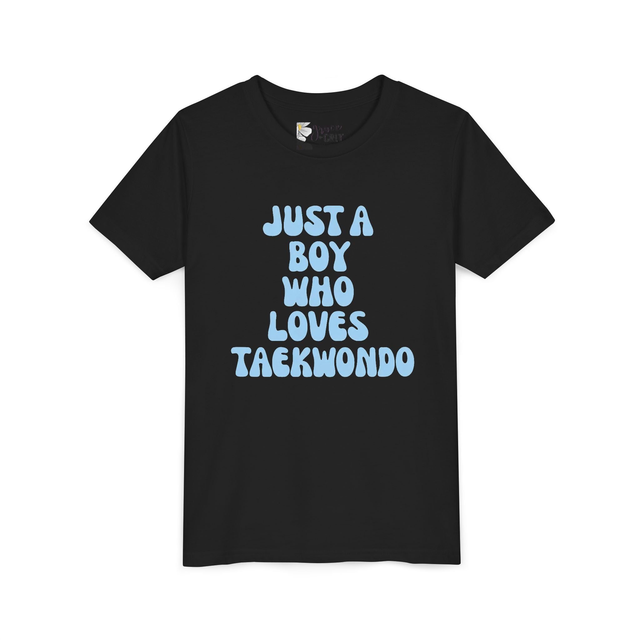 Youth Tee — "Just A Boy Who Loves Taekwondo" Martial Arts Shirt