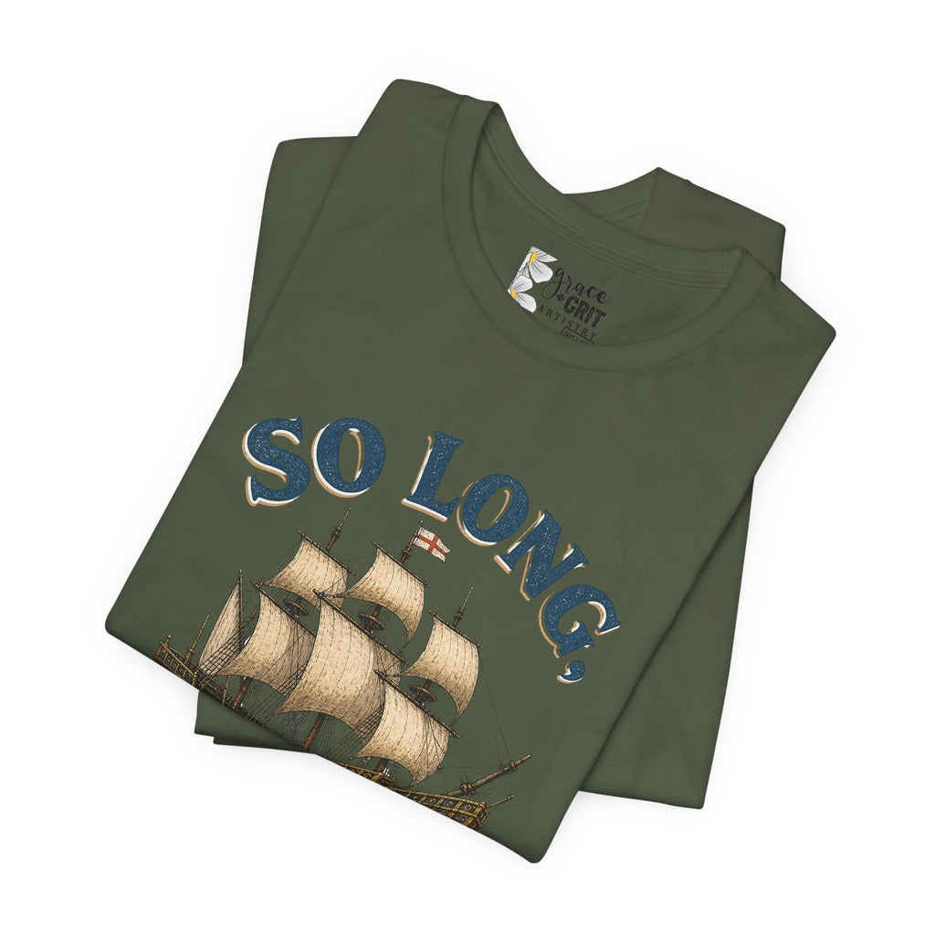 So Long London Ship T-Shirt — Vintage Sailing Graphic Tee