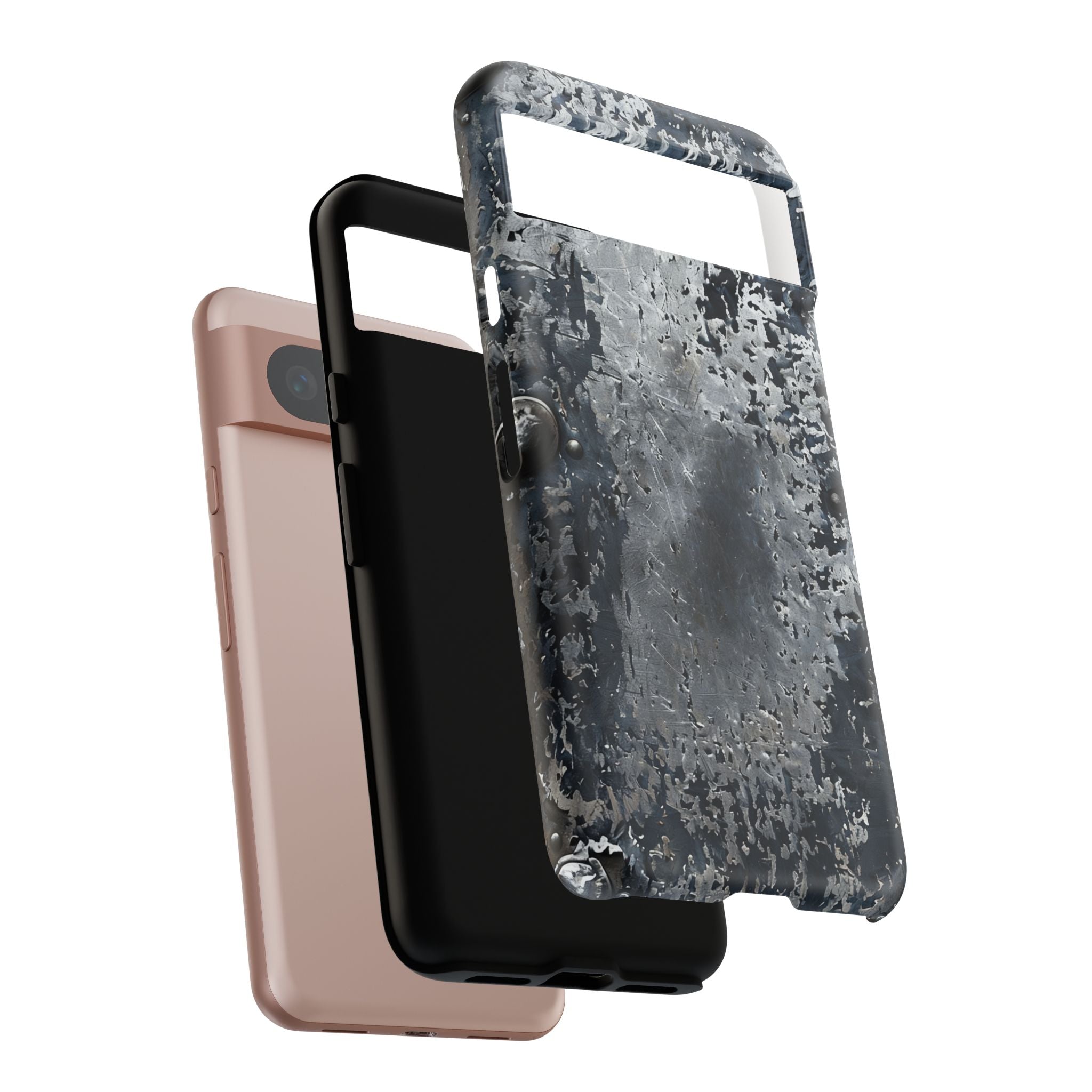Rugged Rusted Metal Phone Case — Industrial Distressed Armor for iPhone