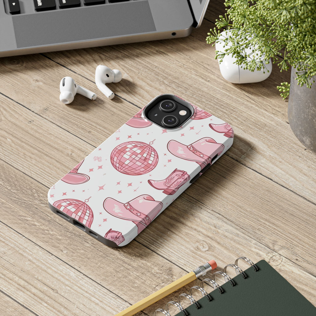Pink Cowgirl Disco Phone Case