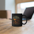 Camp Half-Blood Black Mug — Mythical Cabin & Campfire Coffee Cup (11oz/15oz)