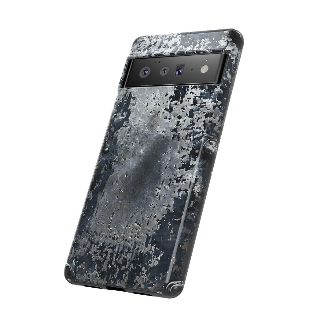Rugged Rusted Metal Phone Case — Industrial Distressed Armor for iPhone
