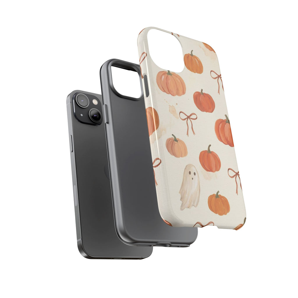 Autumn Pumpkin Ghost Tough Phone Case