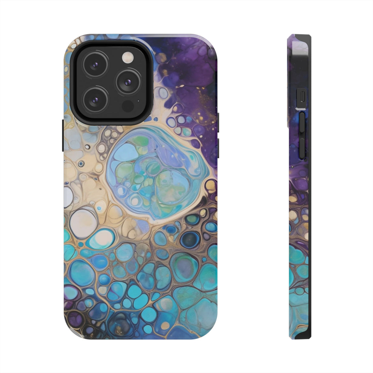 Abstract Ocean Bubble Tough Phone Case