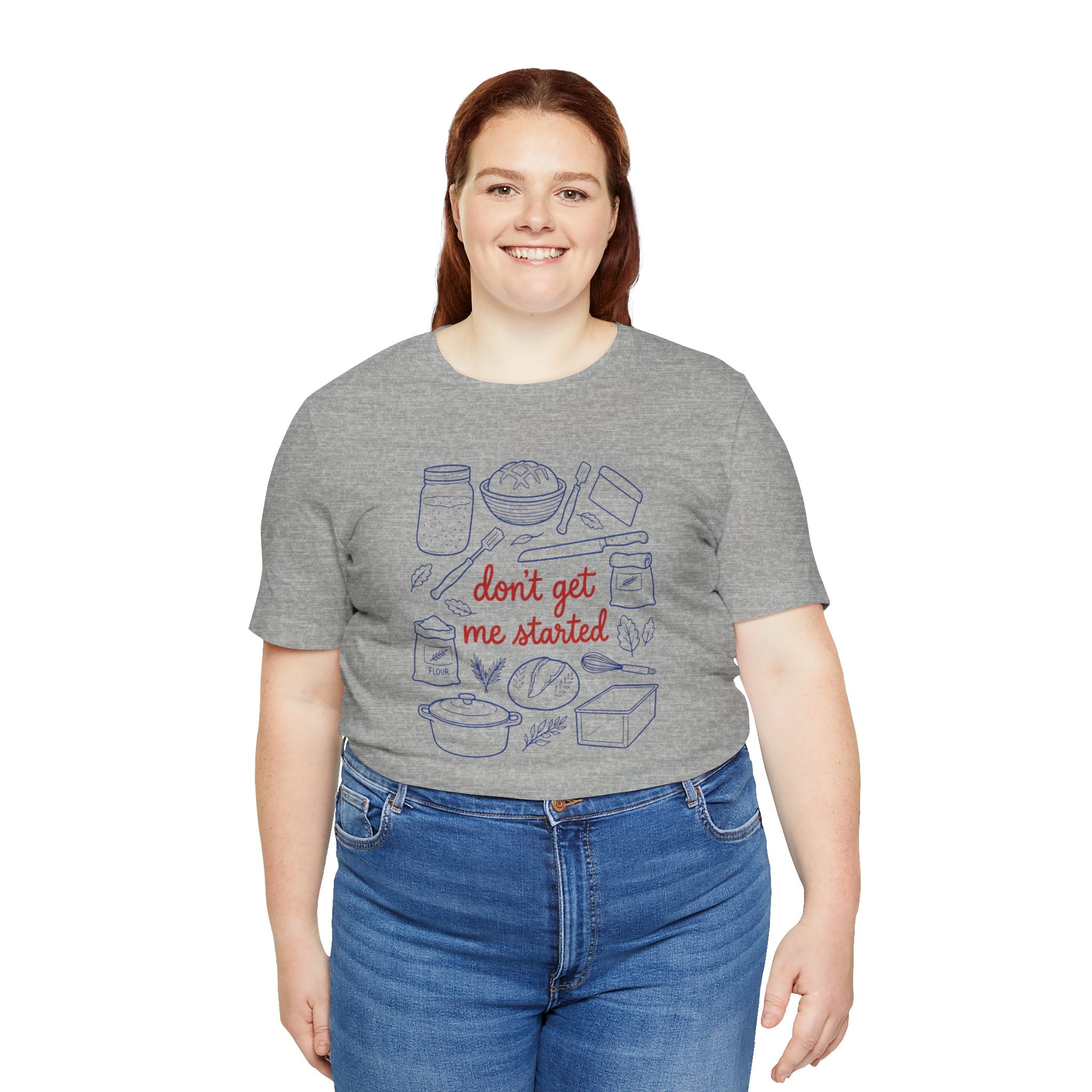 Cooking Tee — "Don't Get Me Started" Kitchen Illustration T-Shirt