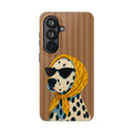 Dalmatian in Scarf Tough Phone Case — Retro Dog Print Protective Cover