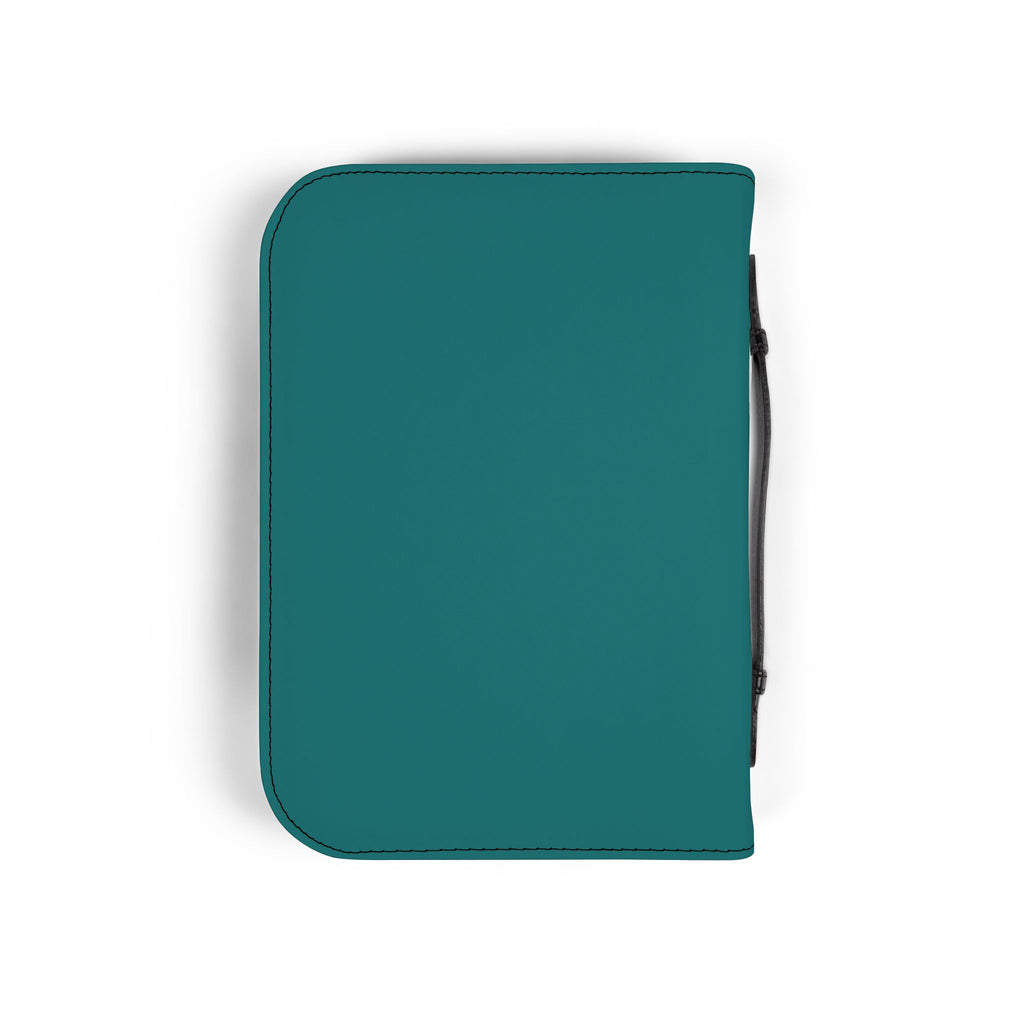 Bible Cover — "Make Heaven Crowded" Zippered Teal Bible Case