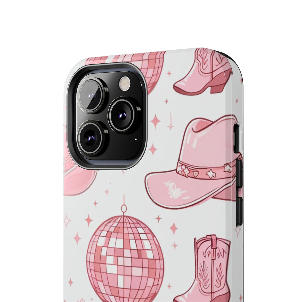 Pink Cowgirl Disco Phone Case