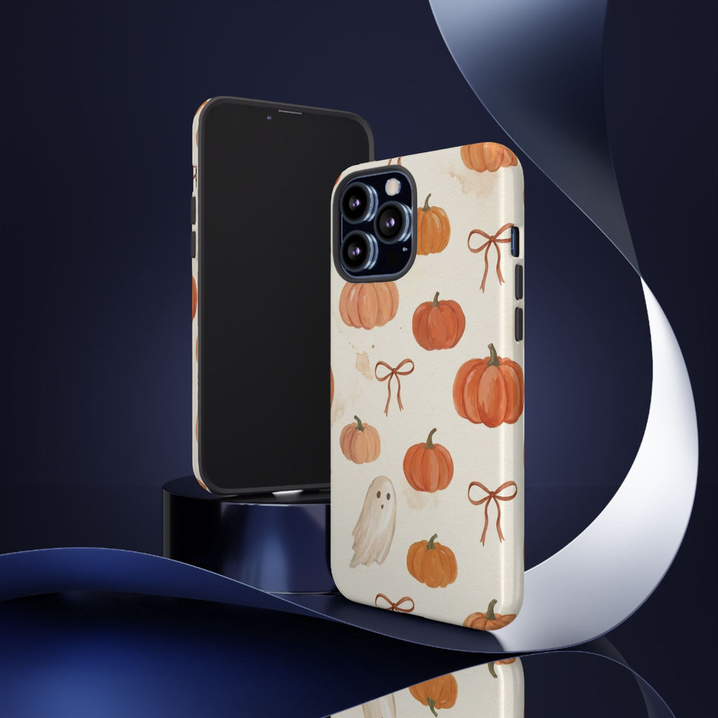Autumn Pumpkin Ghost Tough Phone Case