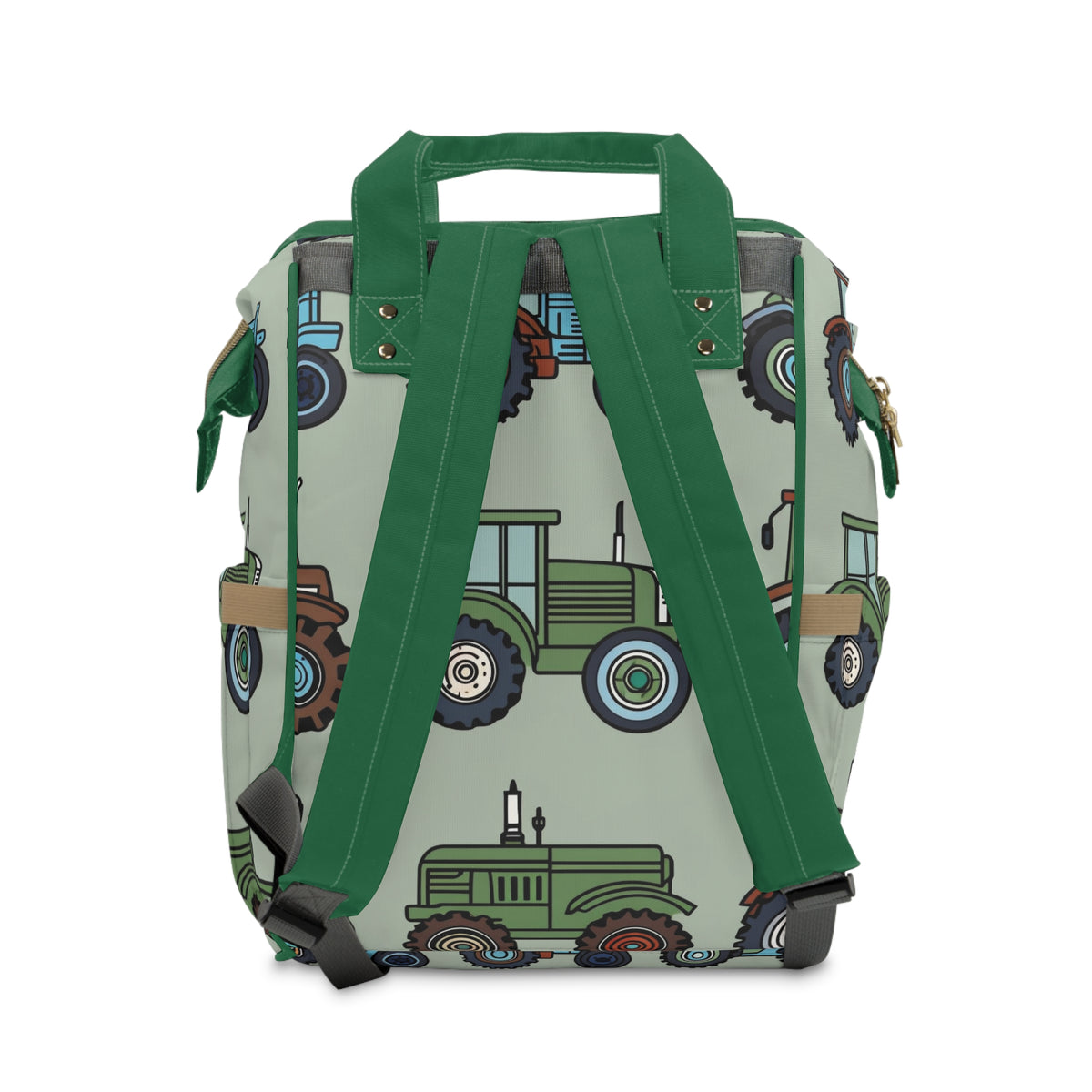 Tractor Print Diaper Backpack