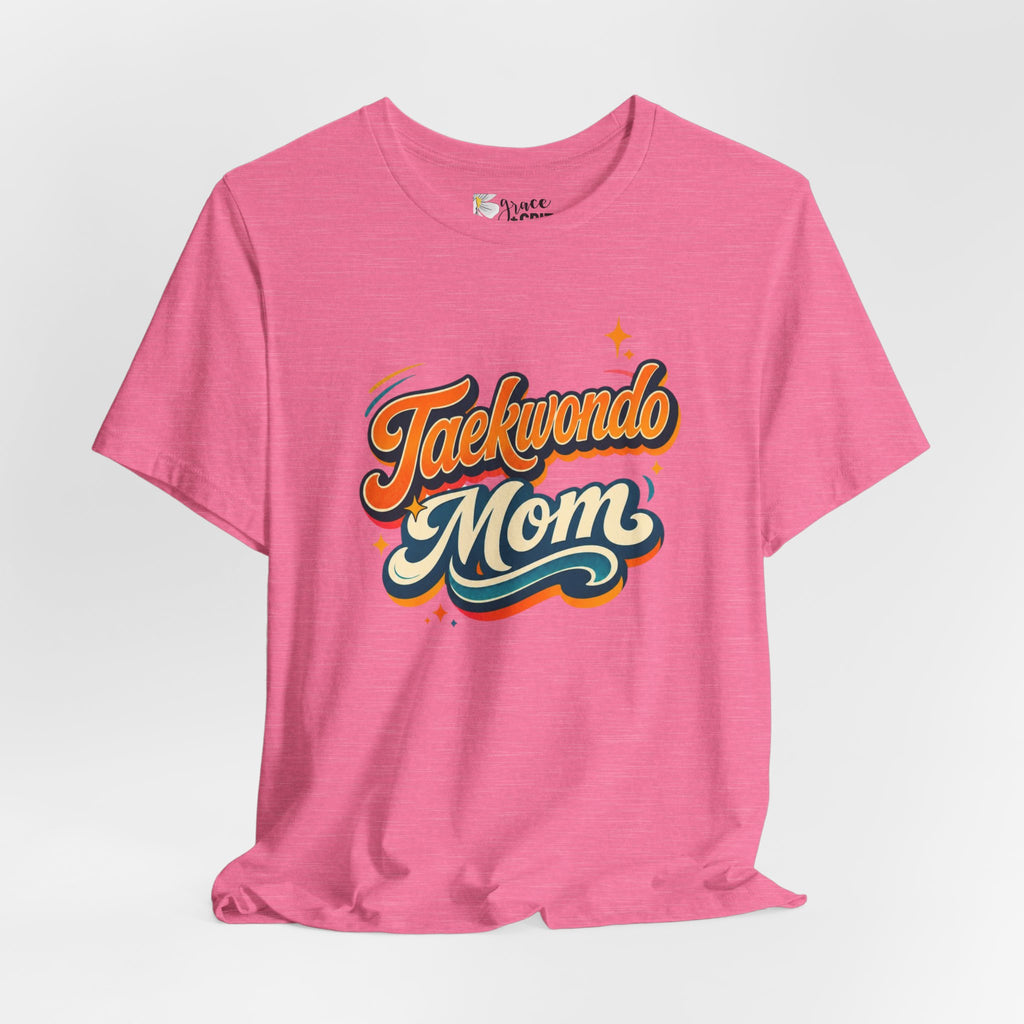 Taekwondo Mom T-Shirt | Retro Script Martial Arts Mom Tee