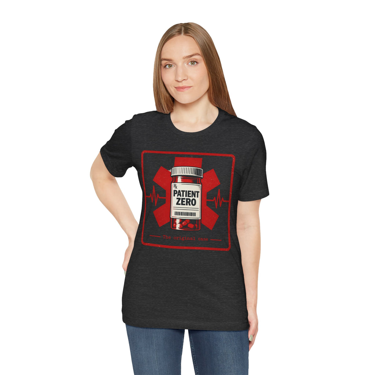 Patient Zero Tee – Medical Biohazard Pill Bottle Graphic T-Shirt