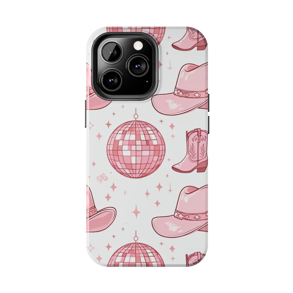 Pink Cowgirl Disco Phone Case
