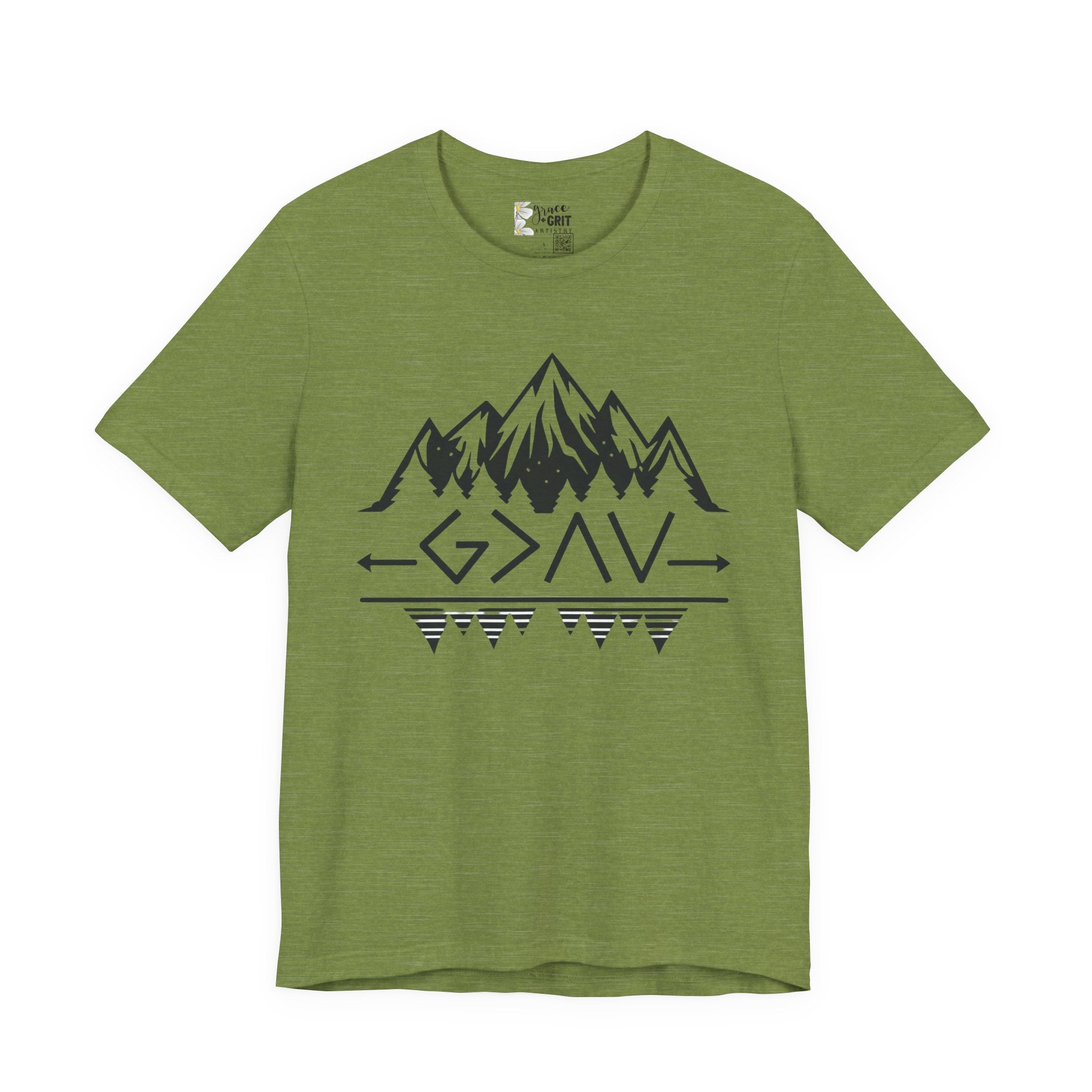 Mountain Camp Tee – Geometric Adventure Graphic T-Shirt