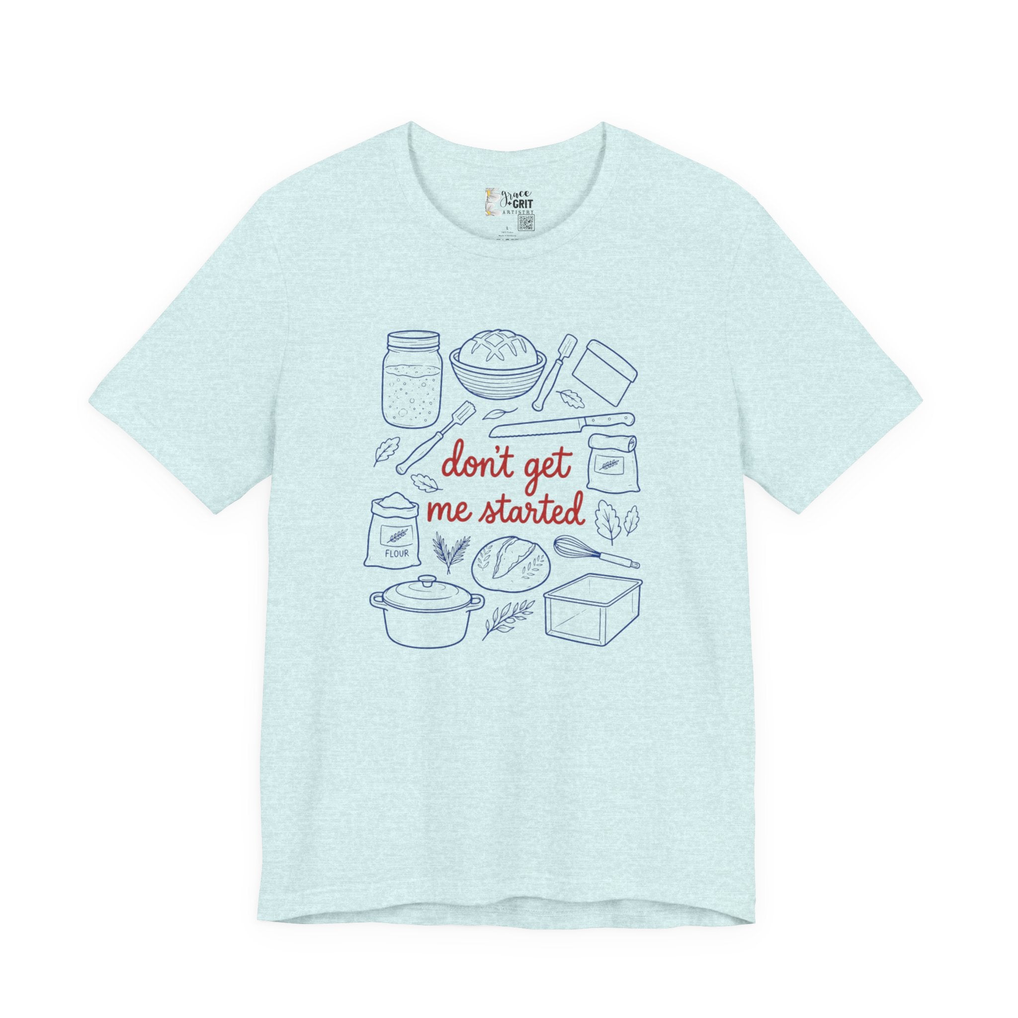Cooking Tee — "Don't Get Me Started" Kitchen Illustration T-Shirt
