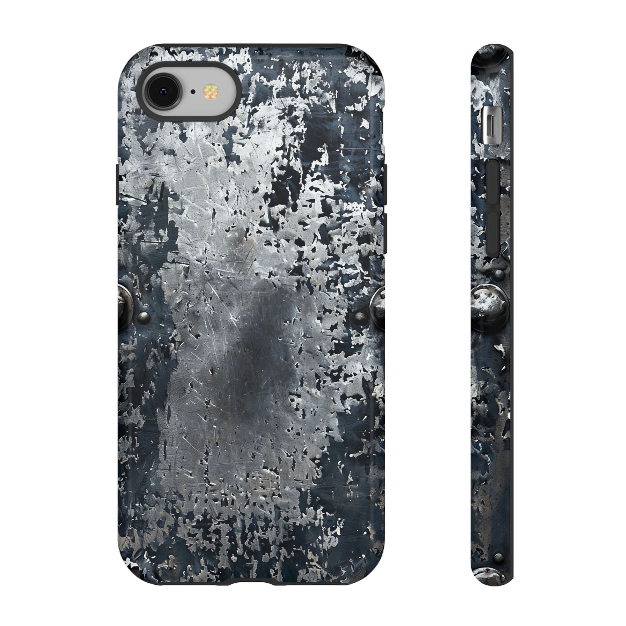 Rugged Rusted Metal Phone Case — Industrial Distressed Armor for iPhone