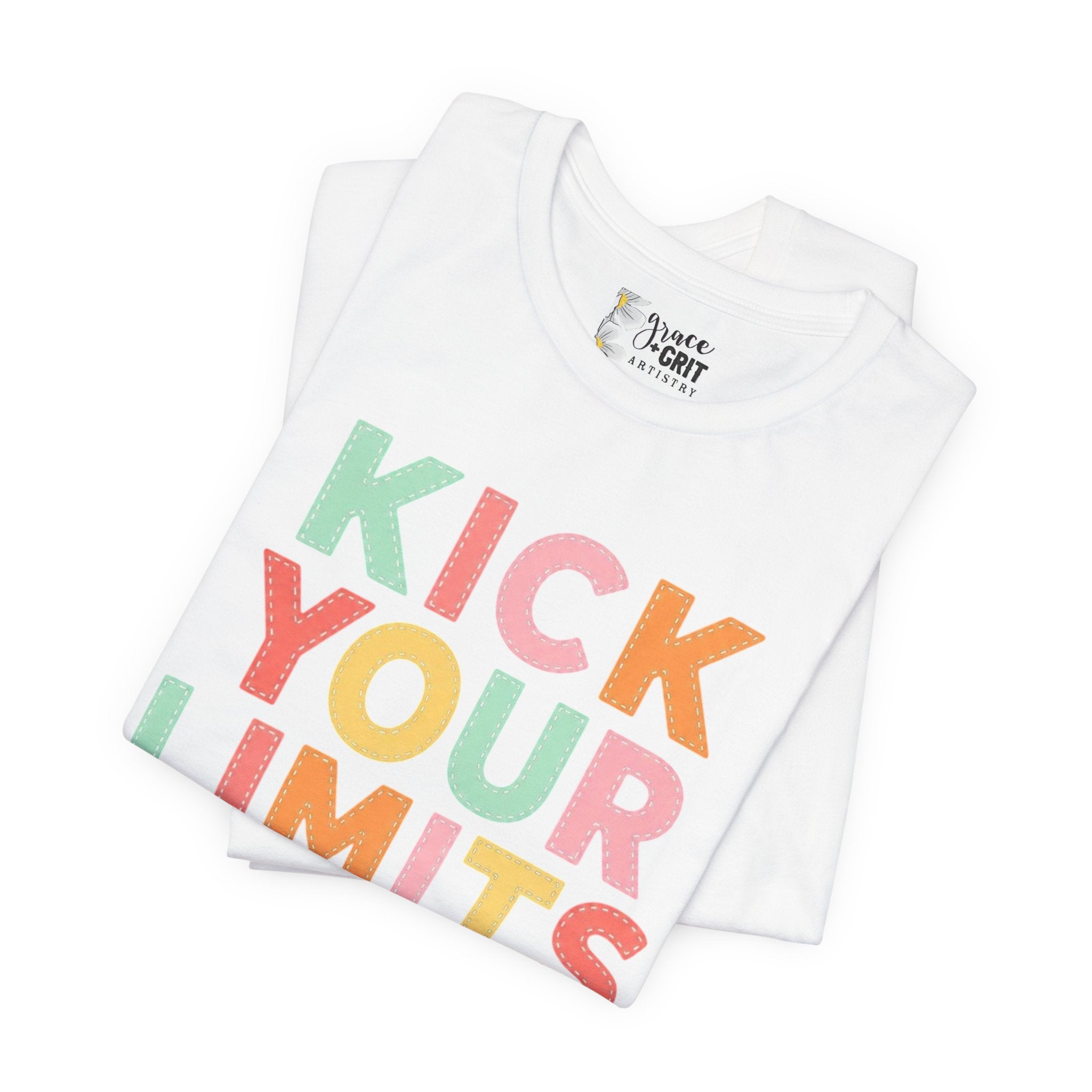Kick Your Limits T-Shirt | Motivational Martial Arts Graphic Tee