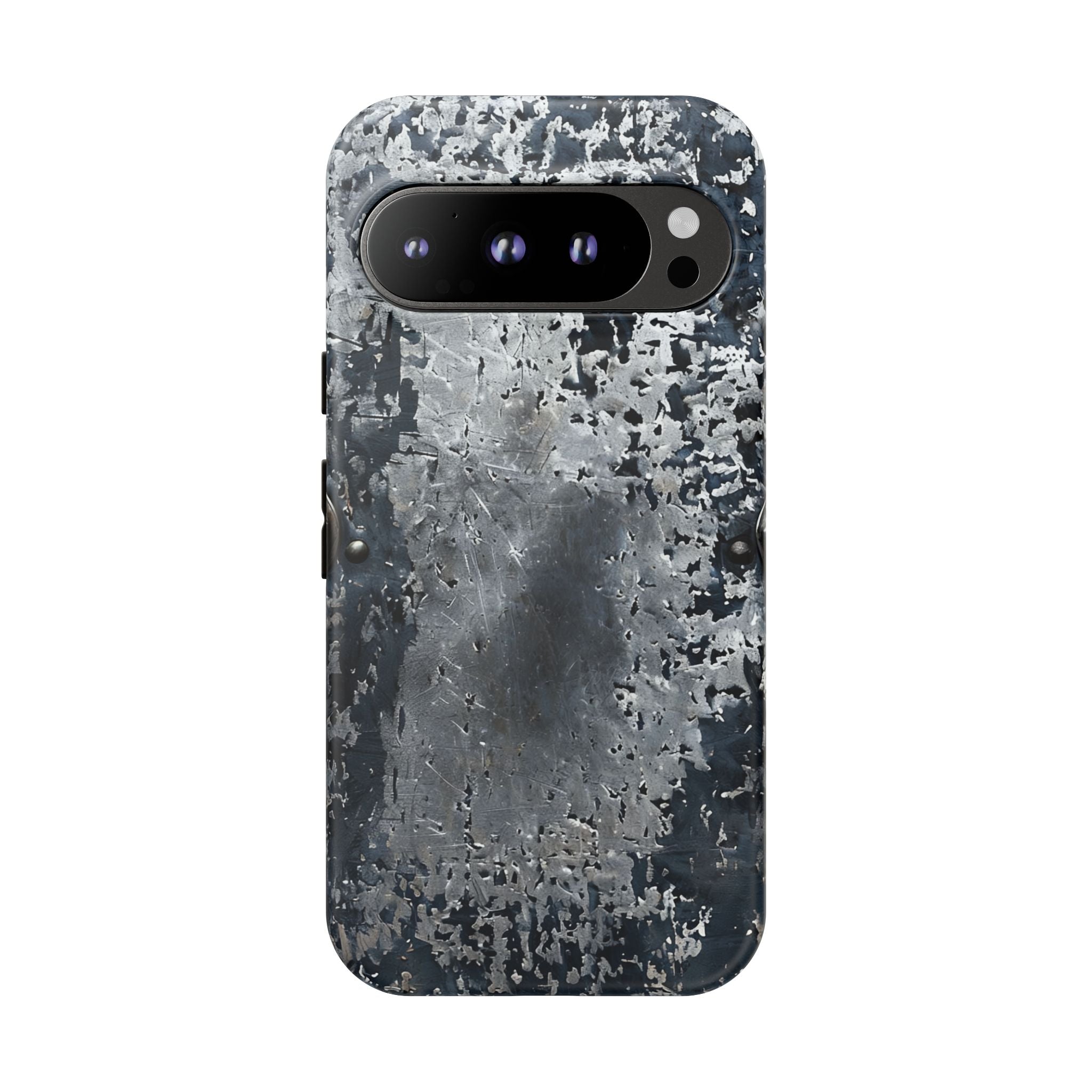 Rugged Rusted Metal Phone Case — Industrial Distressed Armor for iPhone