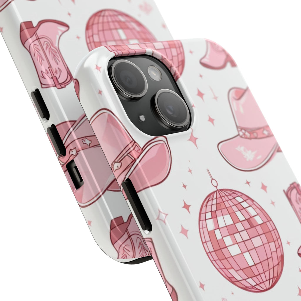 Pink Cowgirl Disco Phone Case