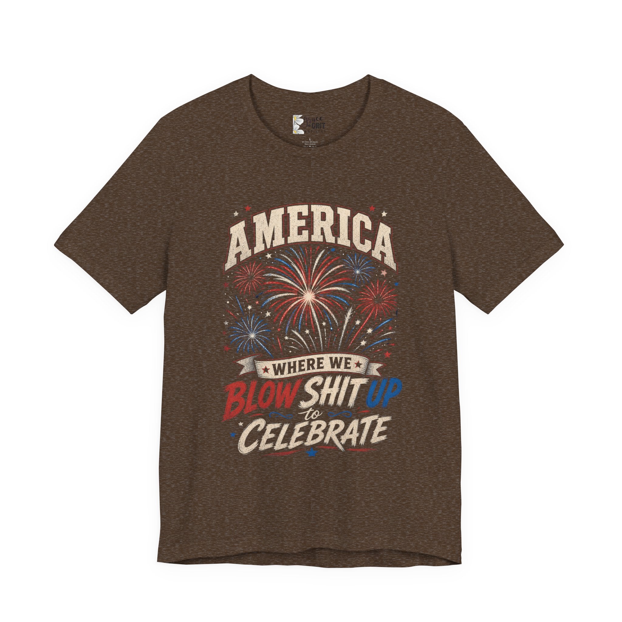 America Fireworks Celebrate Tee | Patriotic Fourth of July Shirt
