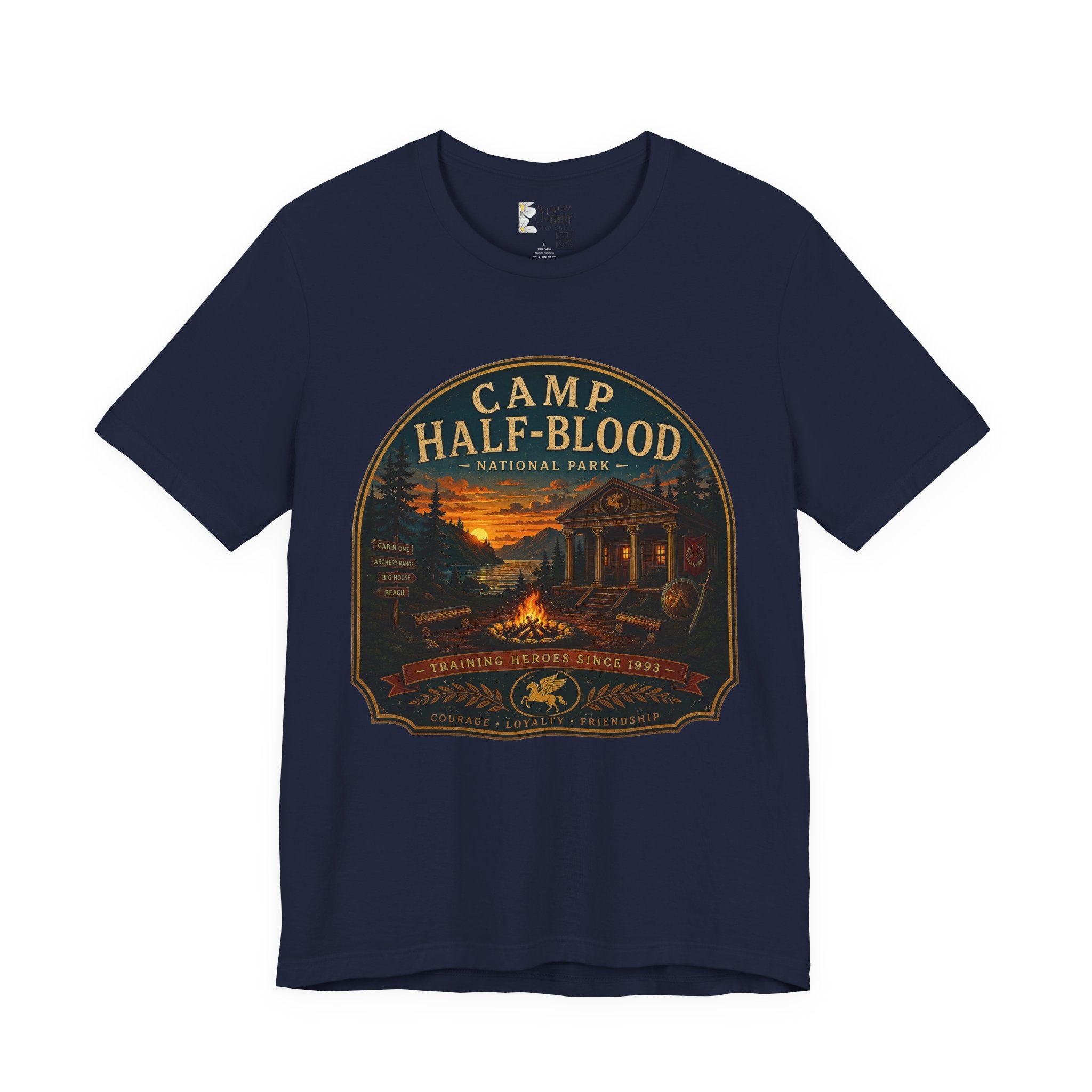 Camp Half-Blood Graphic Tee — Vintage National Park Percy Jackson Shirt