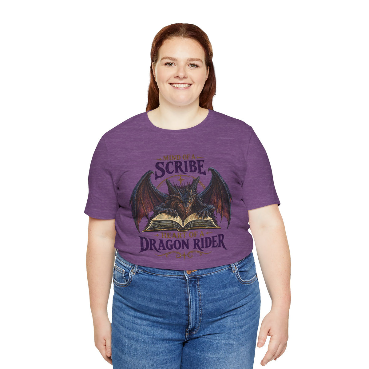 Scribe Dragon Rider T-Shirt — "Mind of a Scribe, Heart of a Dragon Rider" Fantasy Tee