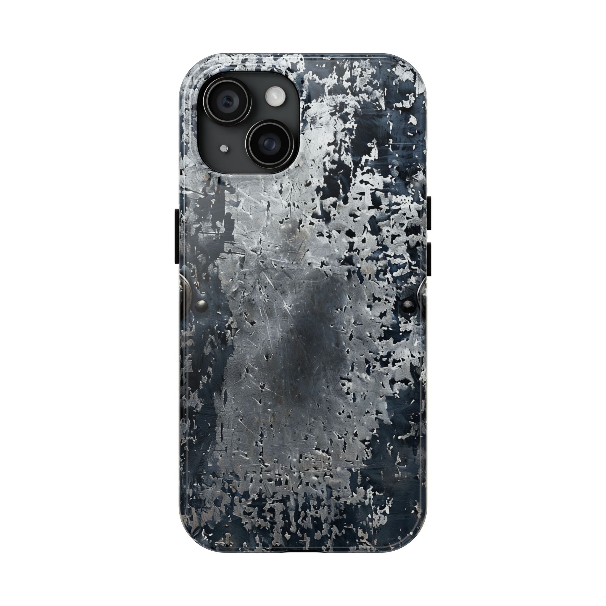 Rugged Distressed Metal Phone Case — Industrial Grunge iPhone Cover