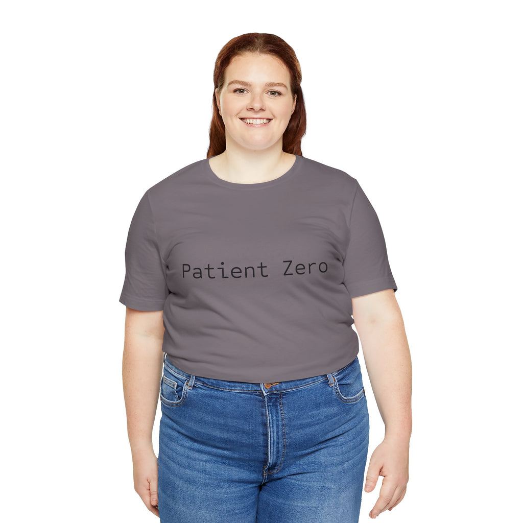 Patient Zero T-Shirt — Minimalist Text Tee
