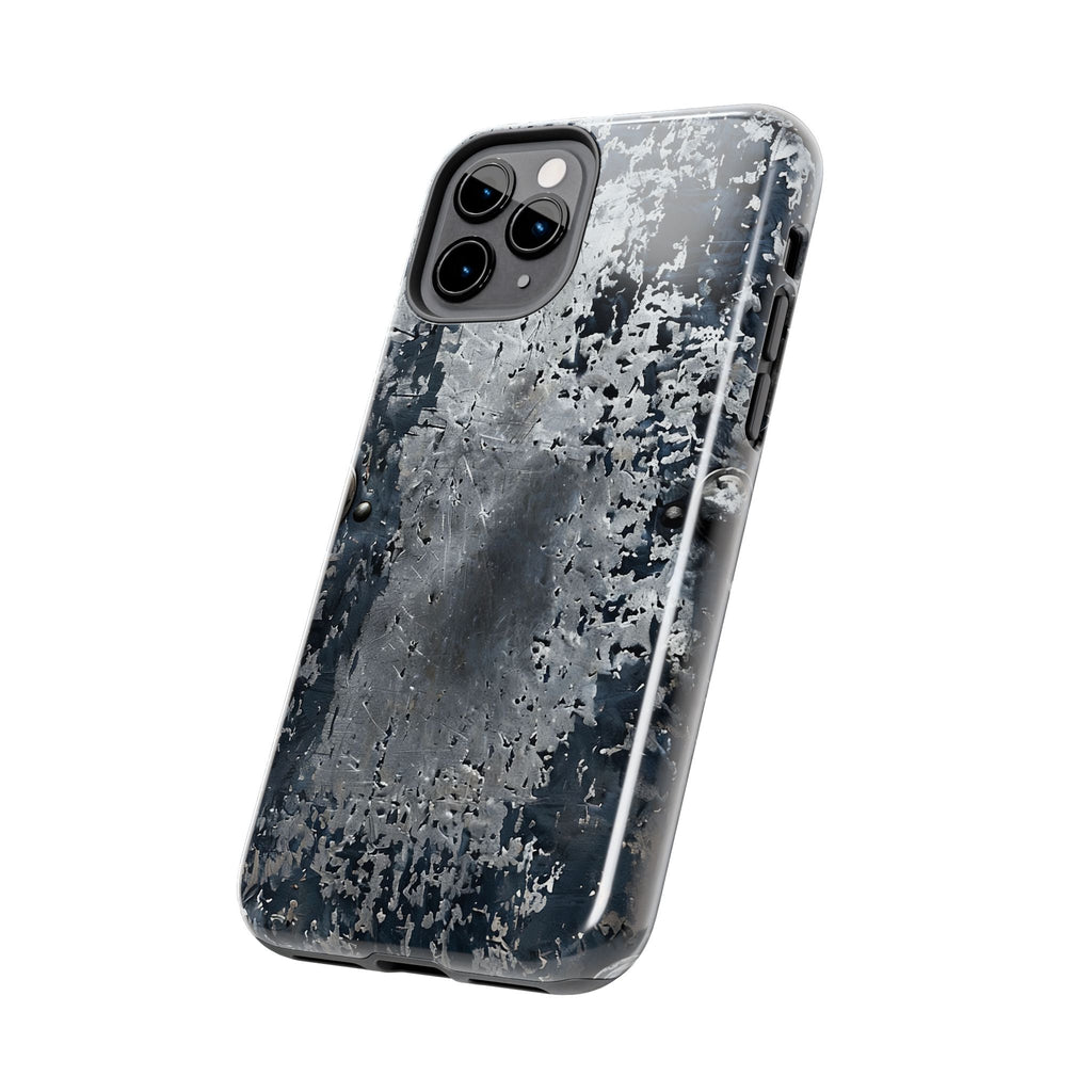Rugged Distressed Metal Phone Case — Industrial Grunge iPhone Cover
