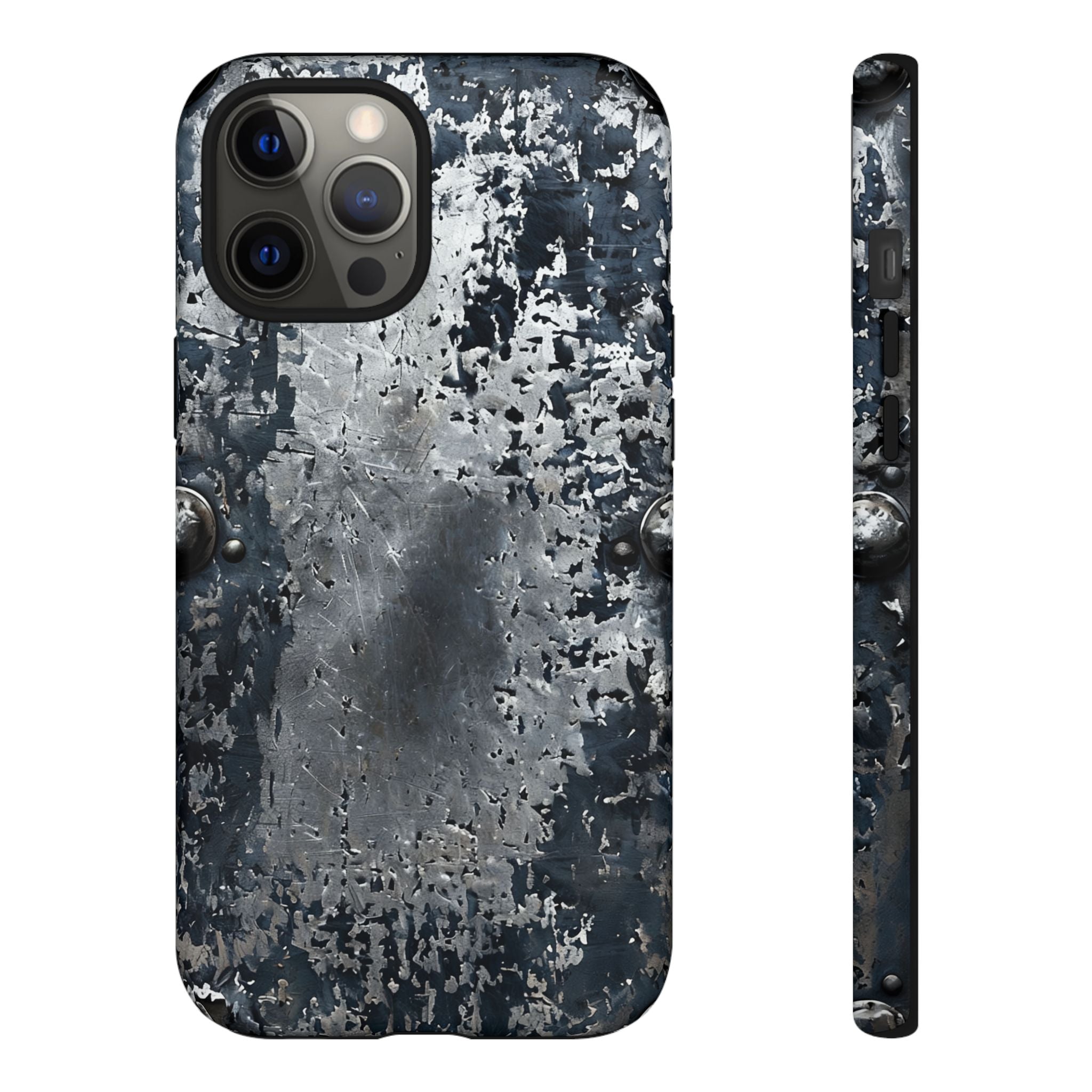 Rugged Rusted Metal Phone Case — Industrial Distressed Armor for iPhone