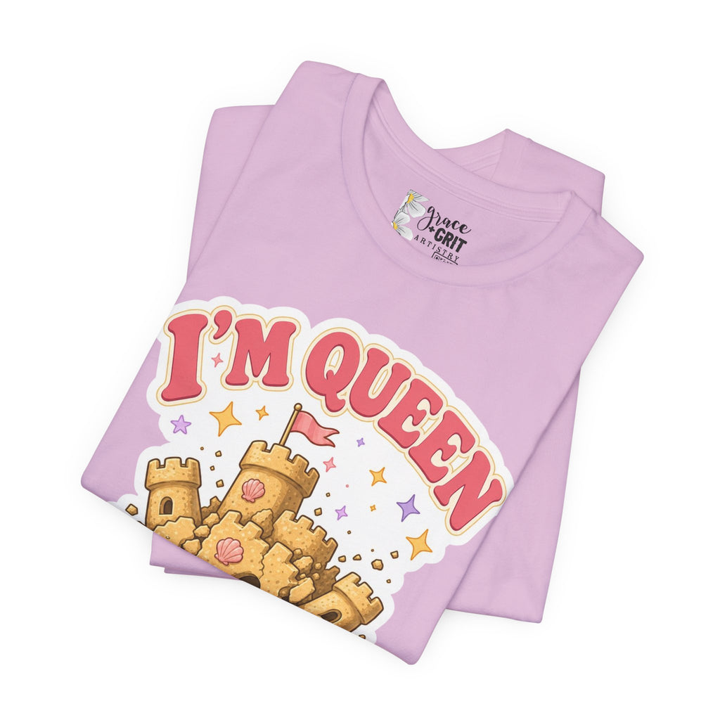 I'm Queen Sandcastle Tee | Cute Beach Princess Graphic Shirt
