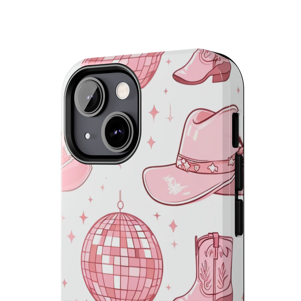 Pink Cowgirl Disco Phone Case