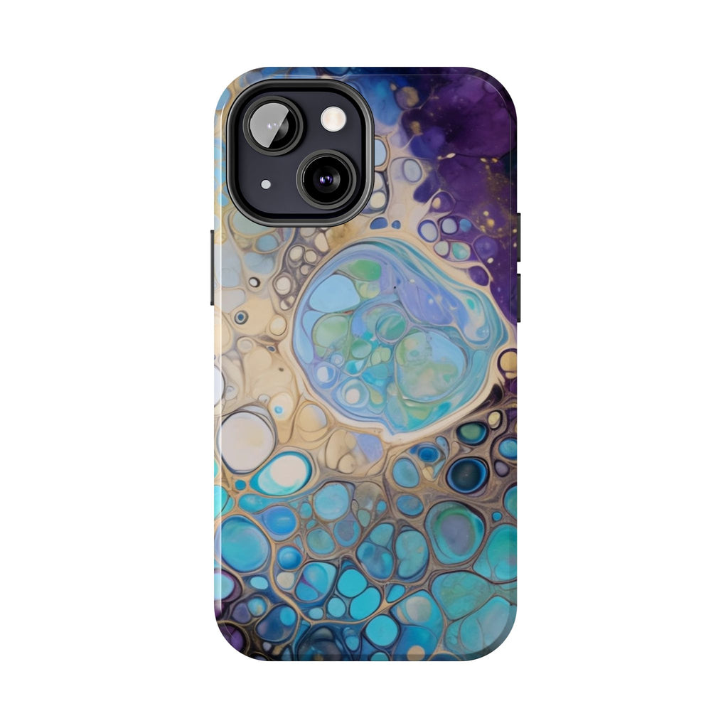 Abstract Ocean Bubble Tough Phone Case