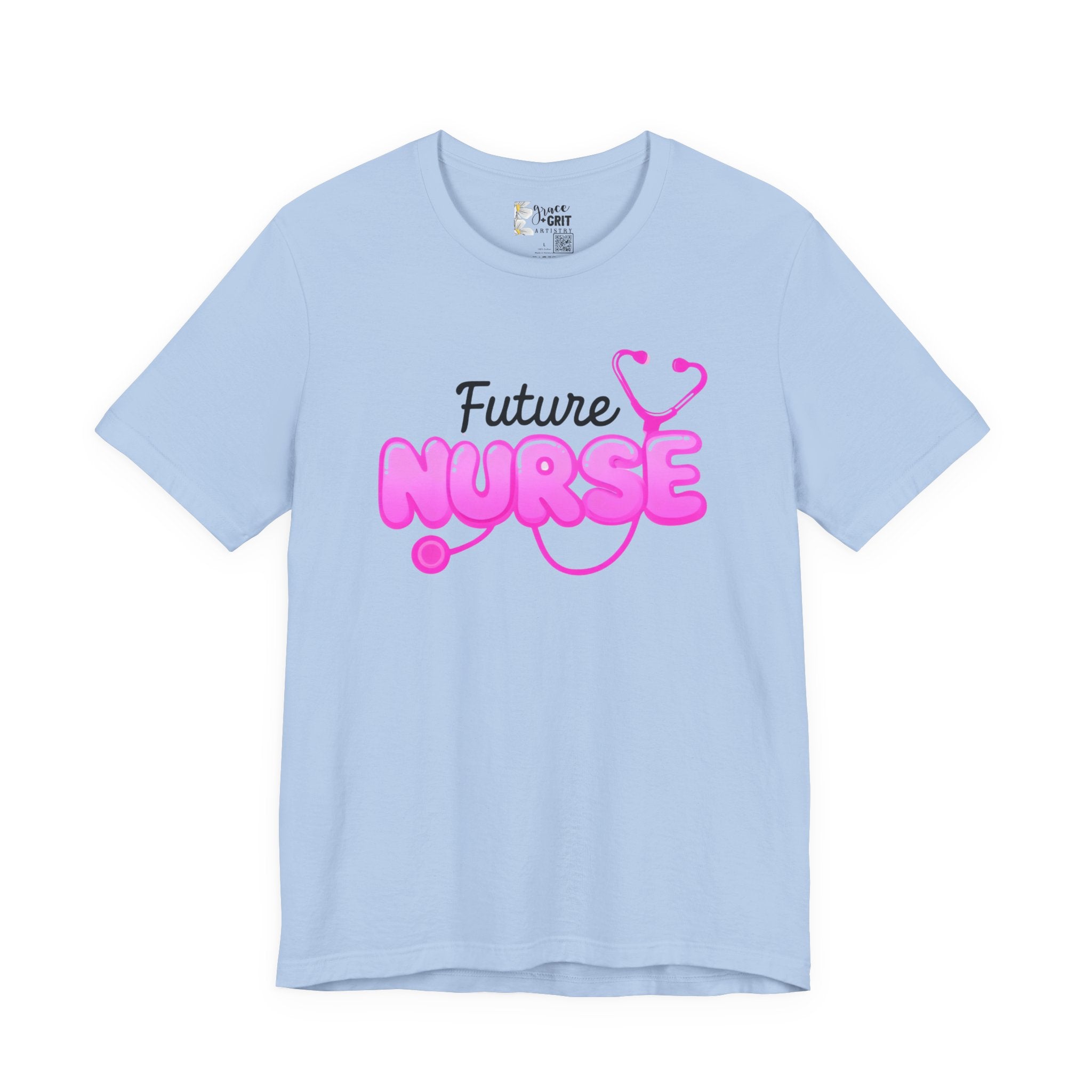 Future Nurse T-Shirt – Pink Stethoscope Nursing Student Tee