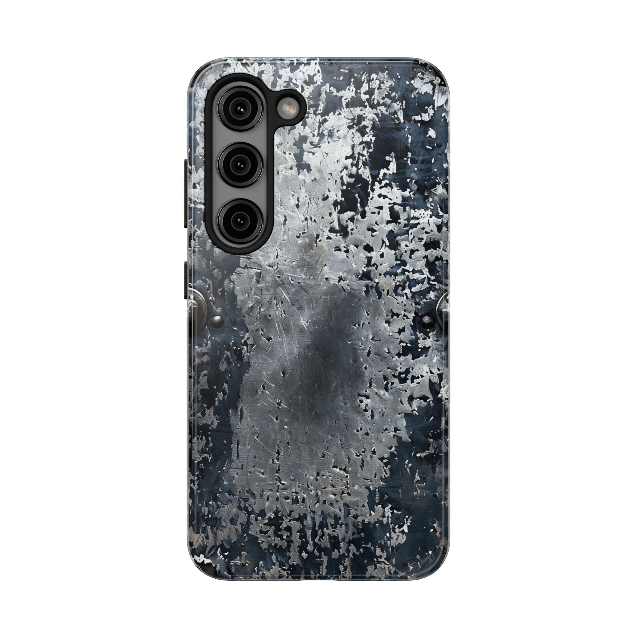 Rugged Distressed Metal Phone Case — Industrial Grunge iPhone Cover