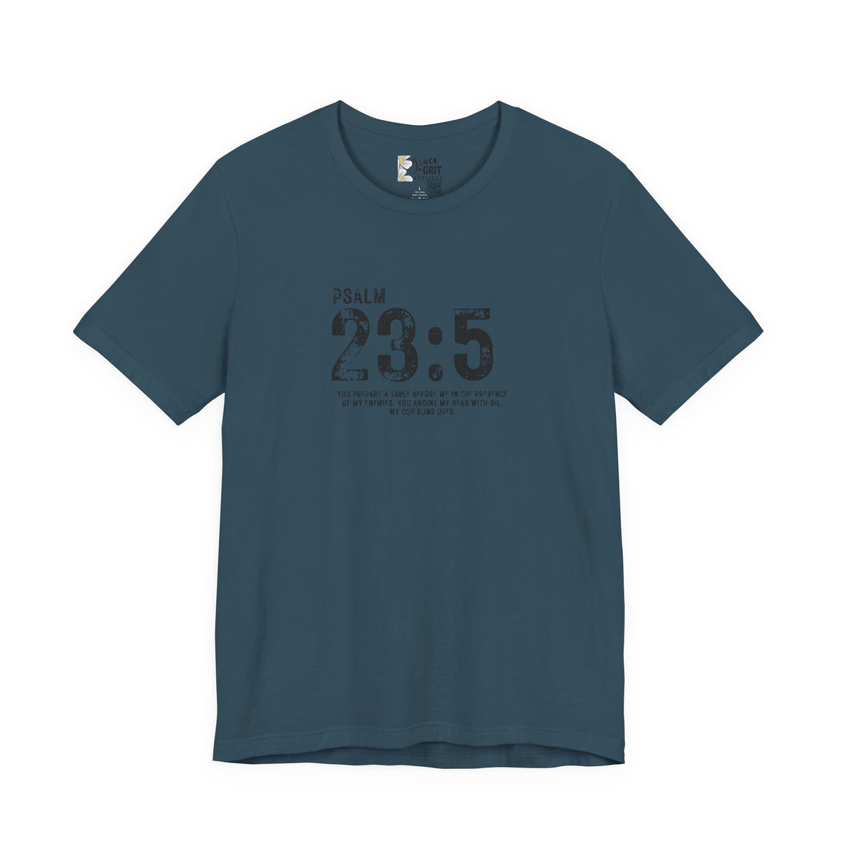 Psalm 23:5 T‑Shirt — Christian Inspirational Scripture Tee