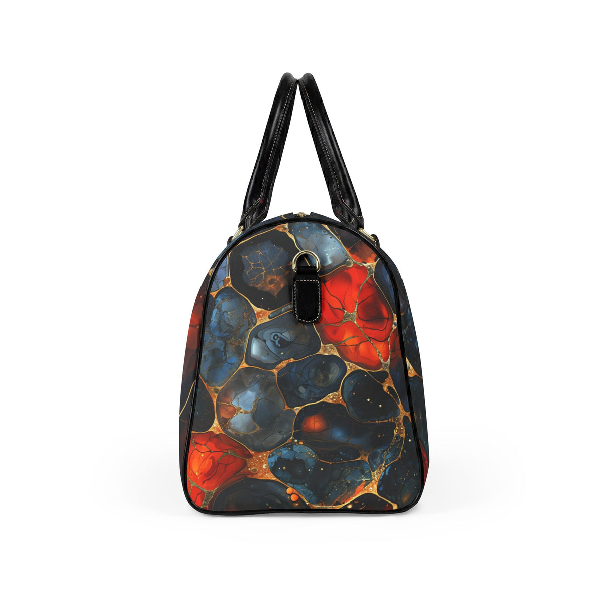 Abstract Geode Faux Leather Travel Bag