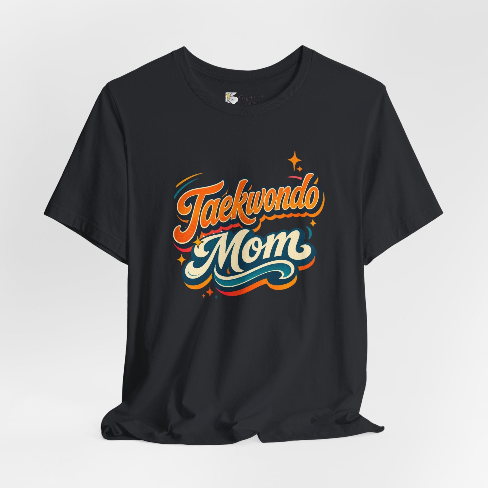 Taekwondo Mom T-Shirt | Retro Script Martial Arts Mom Tee