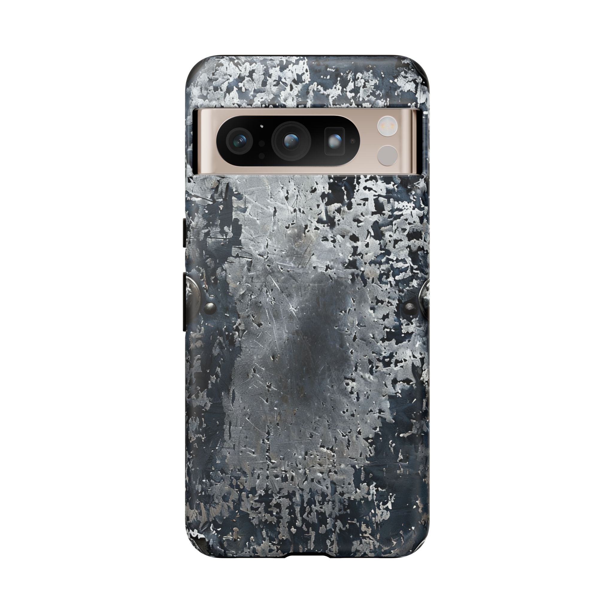 Rugged Rusted Metal Phone Case — Industrial Distressed Armor for iPhone