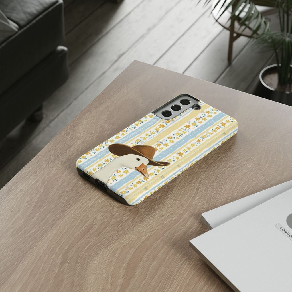 Goose Cowboy Phone Case – Cute Country Floral iPhone Cover