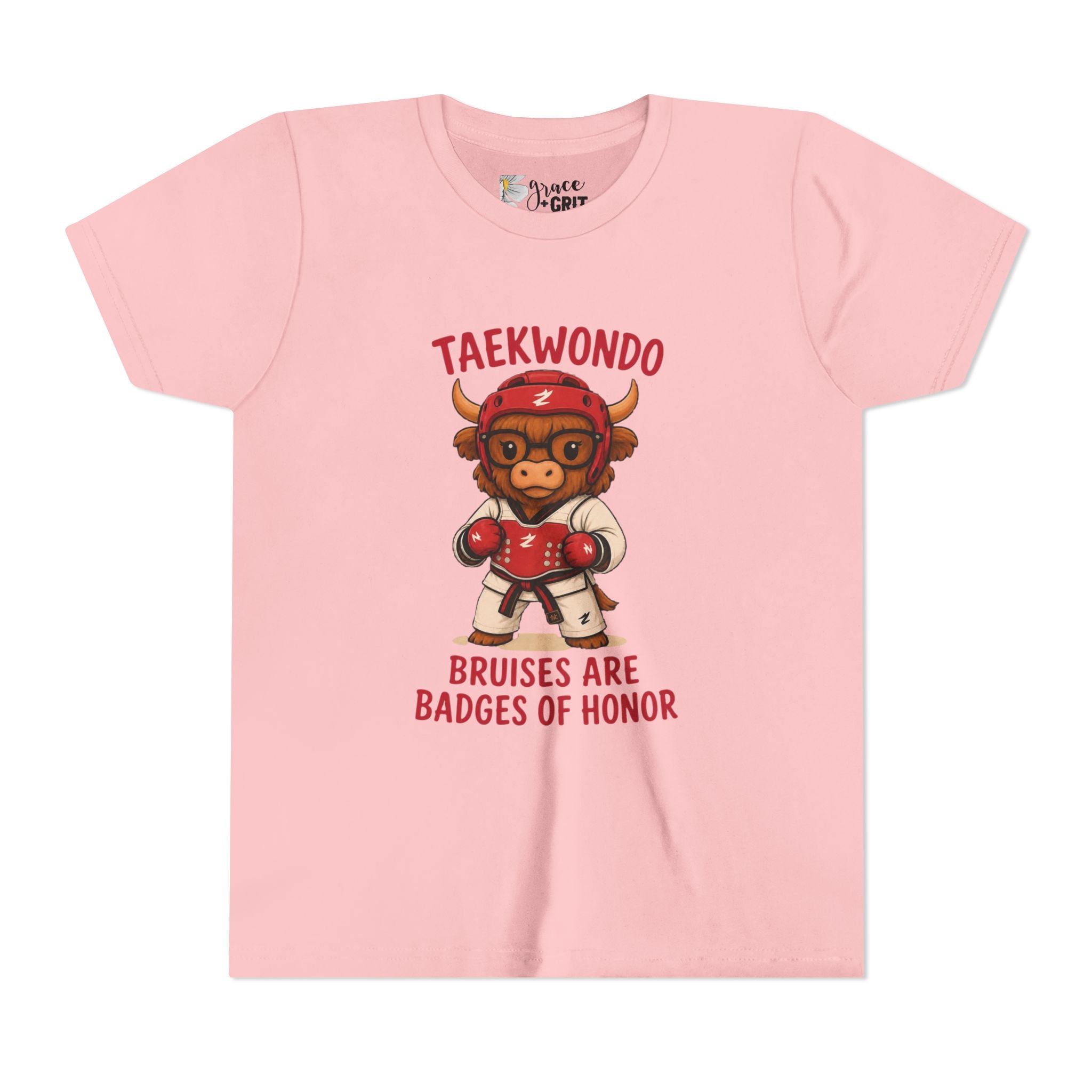 Taekwondo Buffalo Kids Tee | Bruises Are Badges of Honor