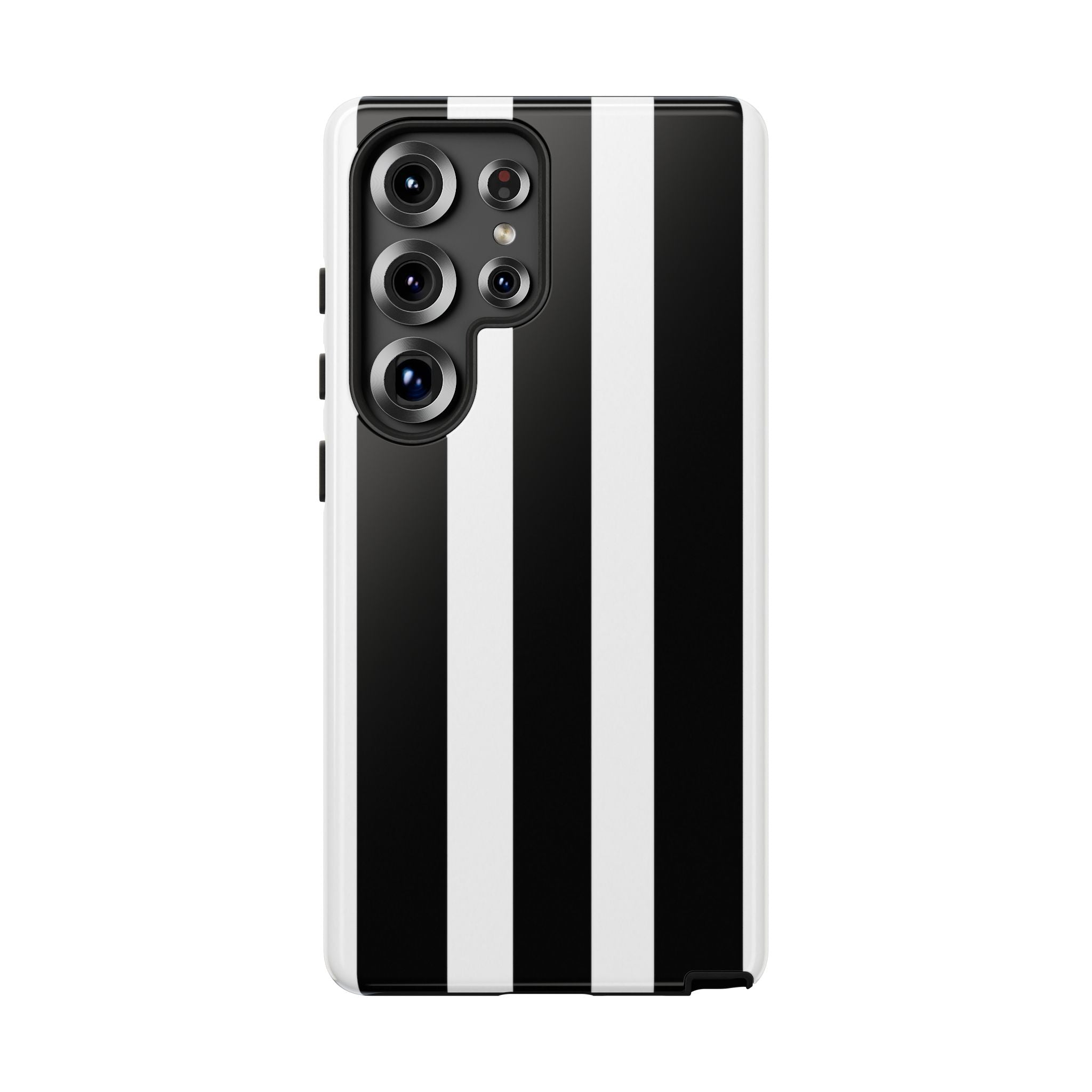 Black & White Vertical Stripe Phone Case — Tough Protective iPhone Cover