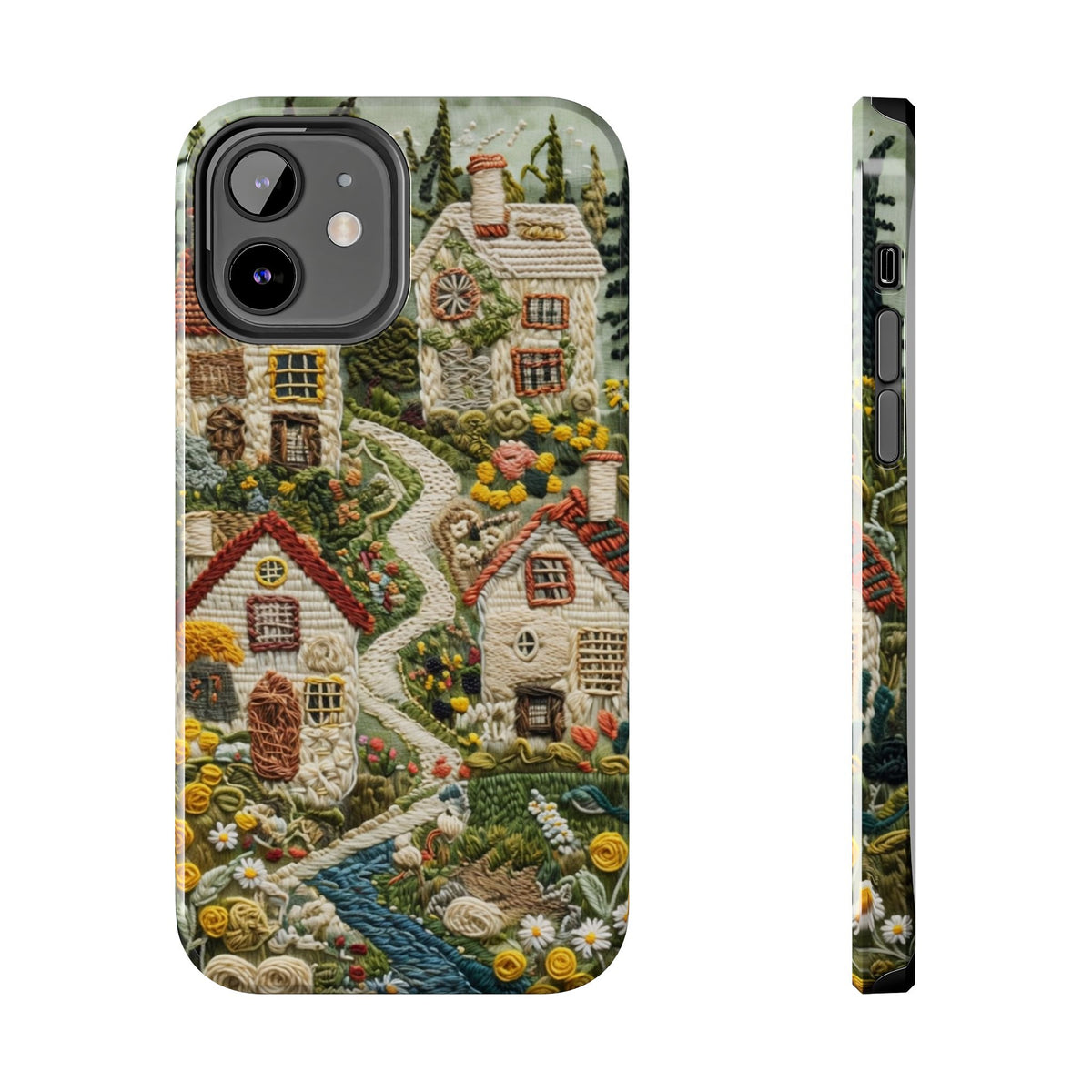Cozy Cottagecore Village Tough Phone Case