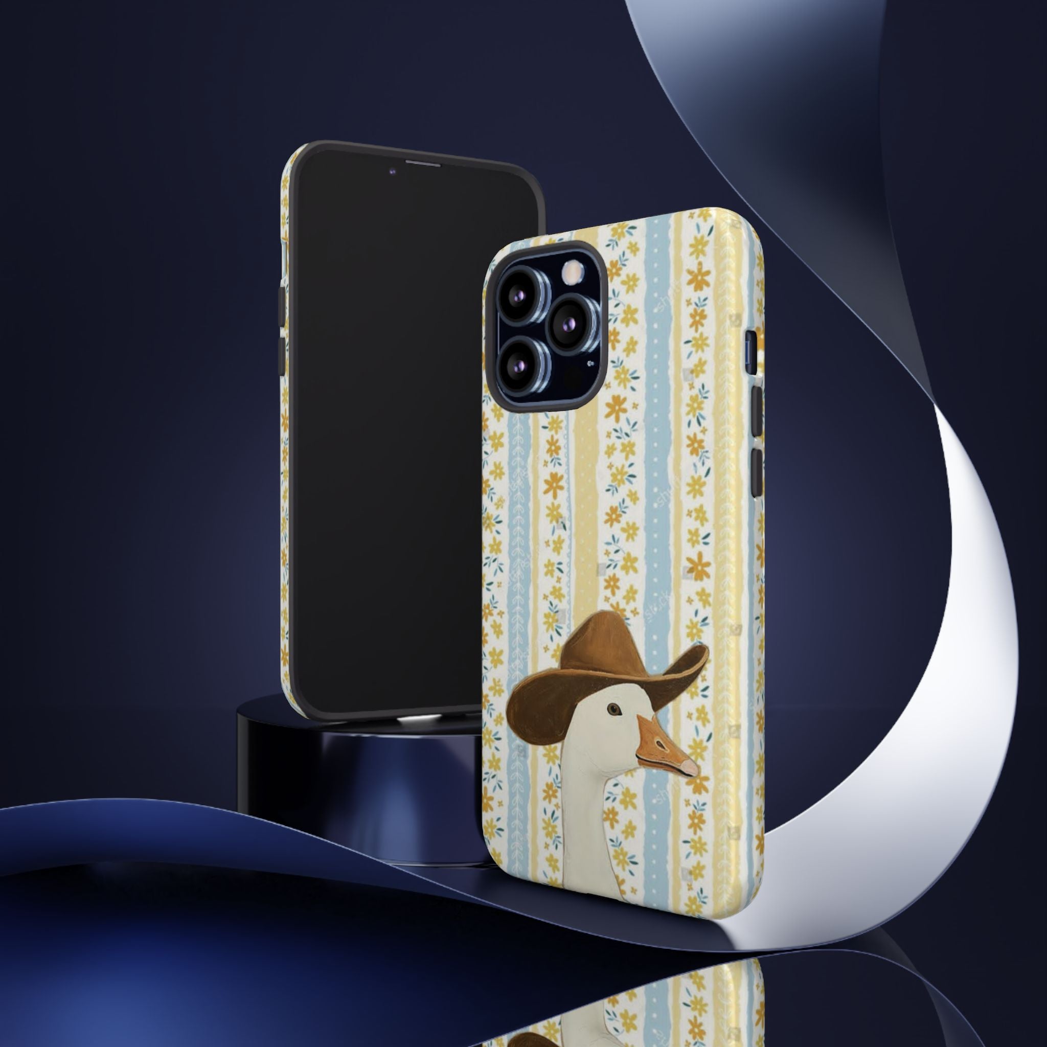 Goose Cowboy Phone Case – Cute Country Floral iPhone Cover